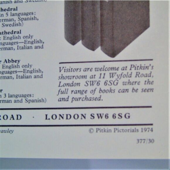 City Of Winchester 1974 Pitkin Guide Pride Of Britain Series - Picture 8 of 8